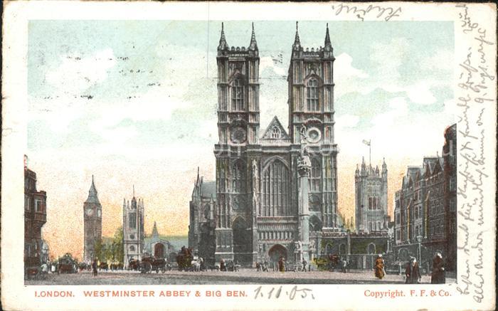 London Westminster Abbey and Big Ben