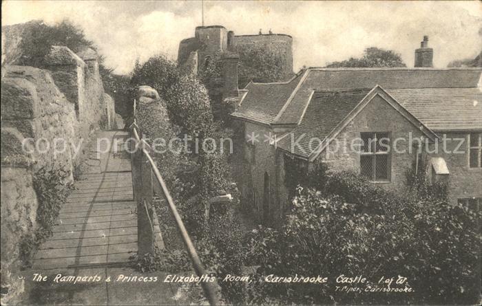 Carisbrooke Isle of Wight Castle Ramparts Princess Elizabeth's Room