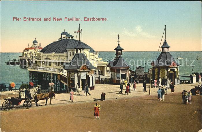 Eastbourne Sussex Pier Entrance and New Pavilion
