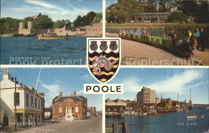 Poole Dorset Brownsea Island Park Customs House Quay Wappen