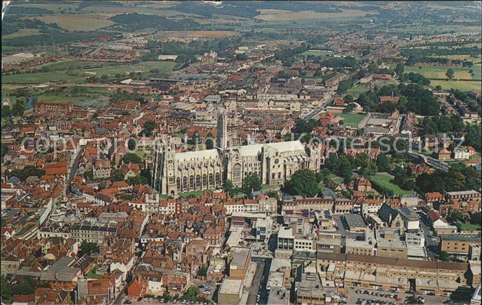 Canterbury Kent Aerial view Cathedral