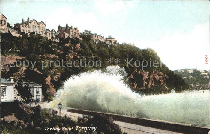 Torquay Torbay Road Rough Sea Storm Frith's Series