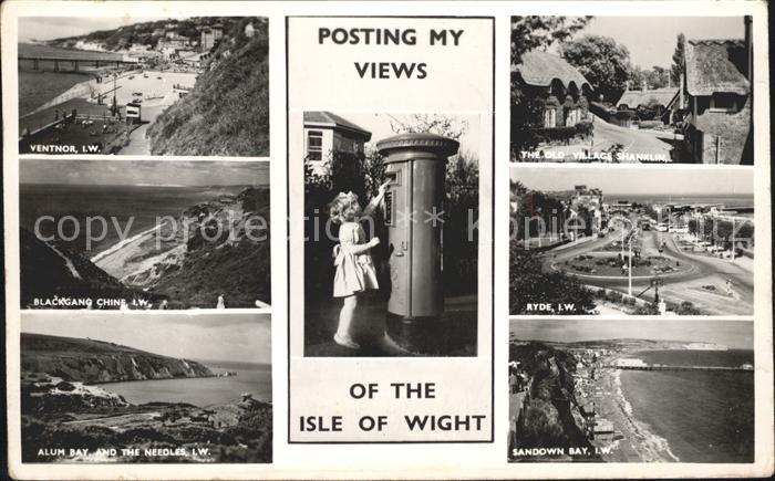 Isle of Wight UK Ventnor Blackgang Chine Alum Bay Needles Sandown Bay Ryde Old V