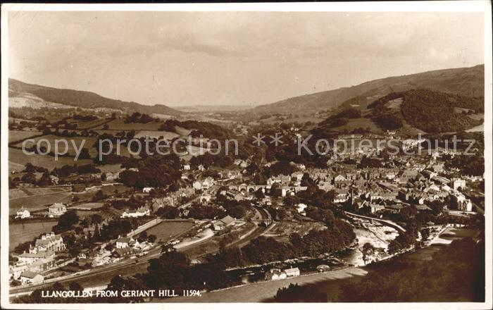 Llangollen Panorama view from Geriant Hill
