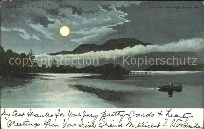 Loch Lomond Scotland and Ben Lomond Valentine's Moonlight Series