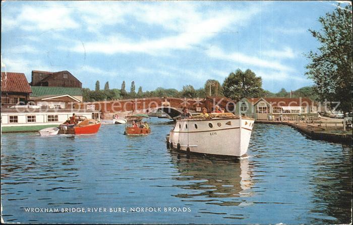 Wroxham River Bure Motor Boat Bridge