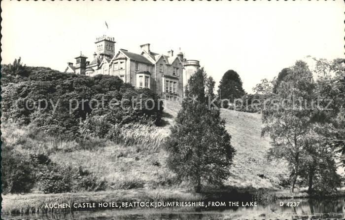 Beattock Auchen Castle Hotel view from the lake