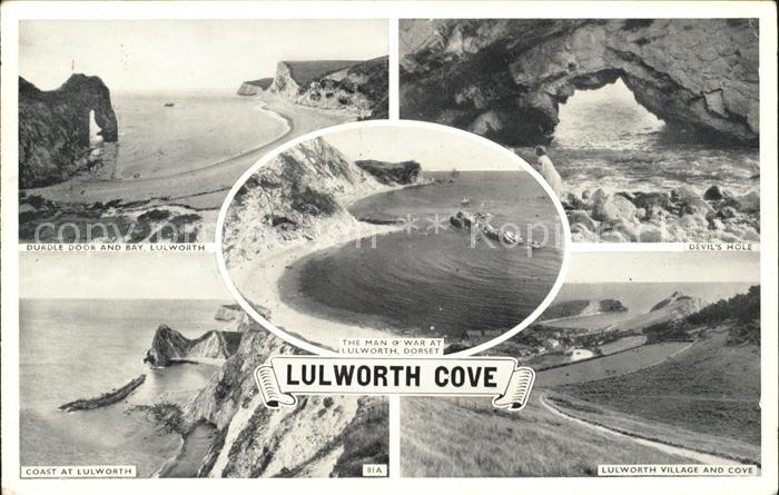 Lulworth Cove Durdle Door Bay Devil's Hole Coast Man oWar Beach Felsenkueste