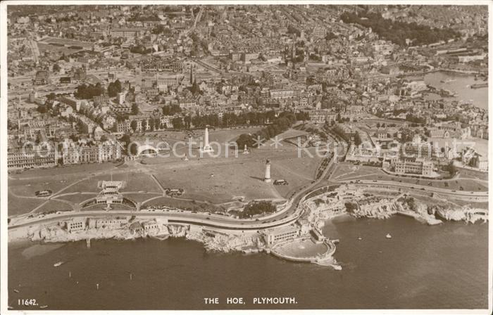 Plymouth  UK South West The Hoe Park aerial view