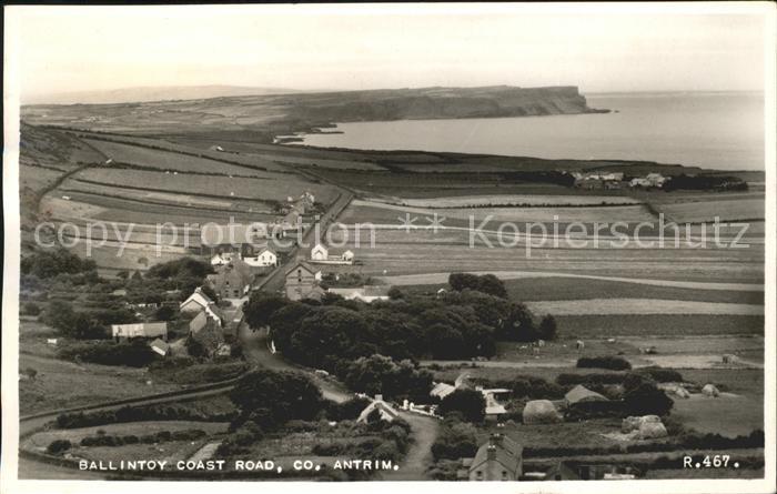 Ballintoy Panorama Coast Road Valentine's Post Card
