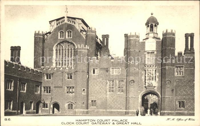 Richmond upon Thames Hampton Court Palace Clock Court Gateway and Great Hall
