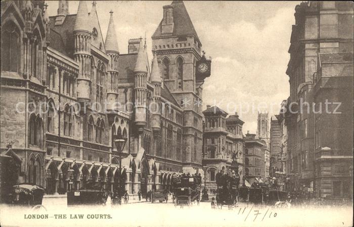 London Law Courts Kutschen