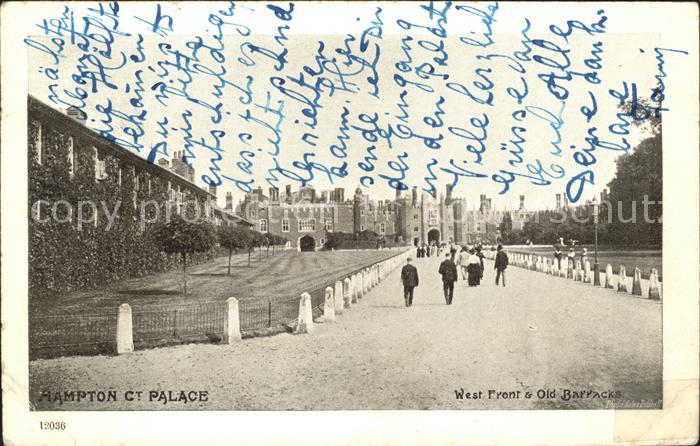 Richmond upon Thames Hampton Court Palace West Front Barracks