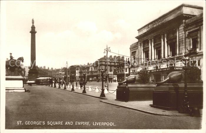 Liverpool St George's Square and Empire Column Monument