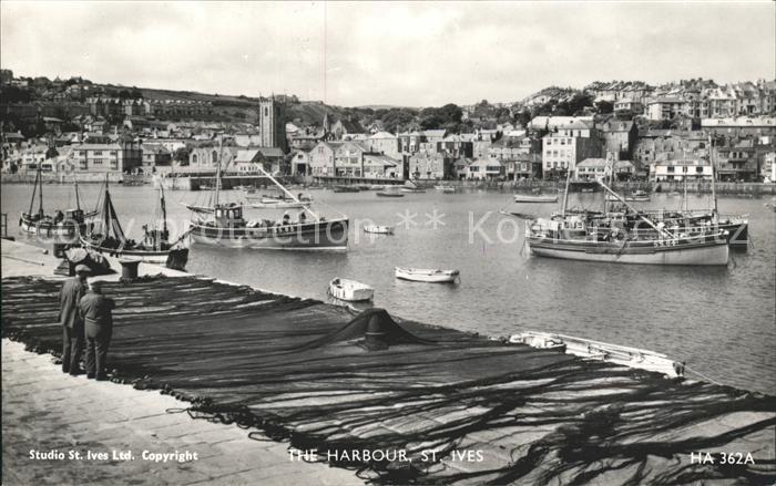 St Ives Cornwall Harbour Fishing Boat
