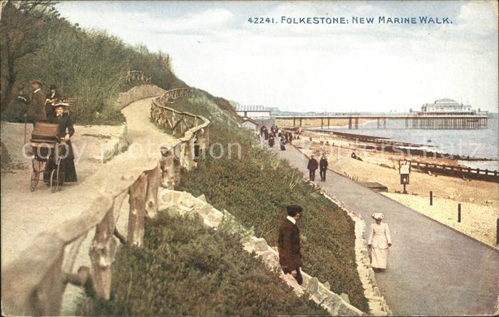 Folkestone New Marine Walk Promenade Beach Pier