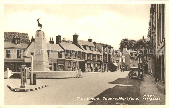Hertford Hertford Parliament Square Monument Frith's Series