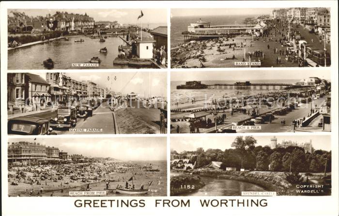 Worthing West Sussex New Parade Band Stand Beach Pier Marine Parade Arundel Cast