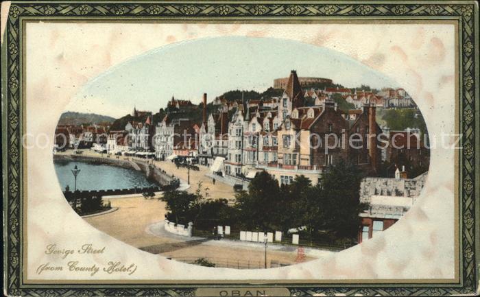 Oban George Street County Hotel Tuck's Post Card Framed Granite No. 1115