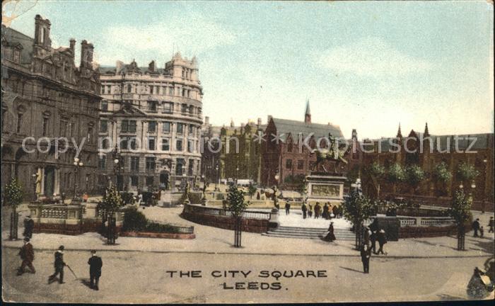 Leeds West Yorkshire The City Square Monument Reiterdenkmal