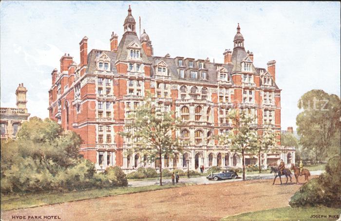 London Hyde Park Hotel Knightsbridge Kuenstlerkarte