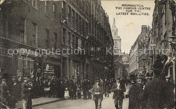 London Hounsditch Street Famous Centre for the latest Novelties