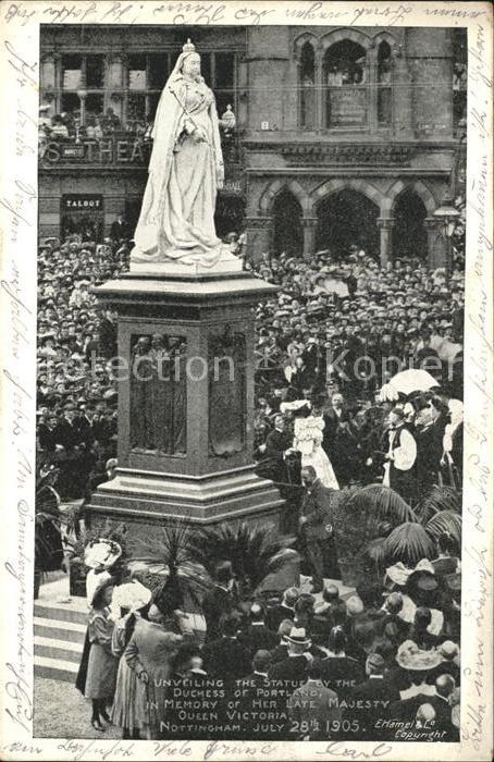 Nottingham UK Unveiling the Statue Duchess of Portland in Memory of her late Maj