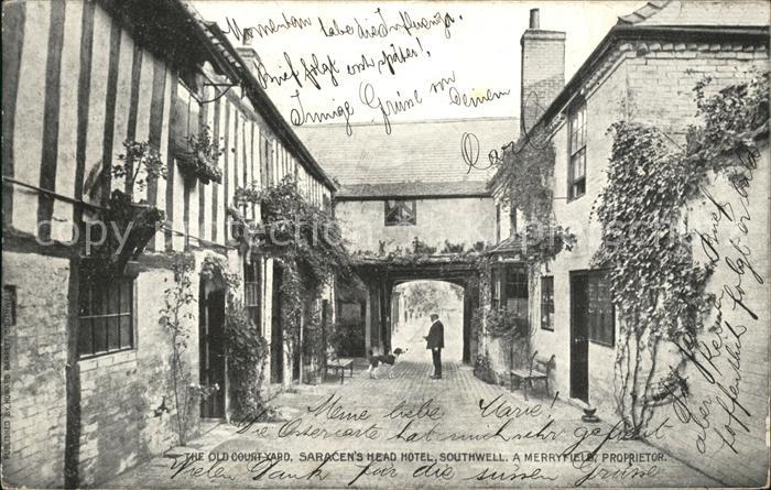 Southwell Newark and Sherwood Old Court Yard Saracens Head Hotel