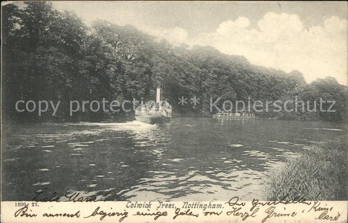 Nottingham UK Colwick Trees Wood Boat