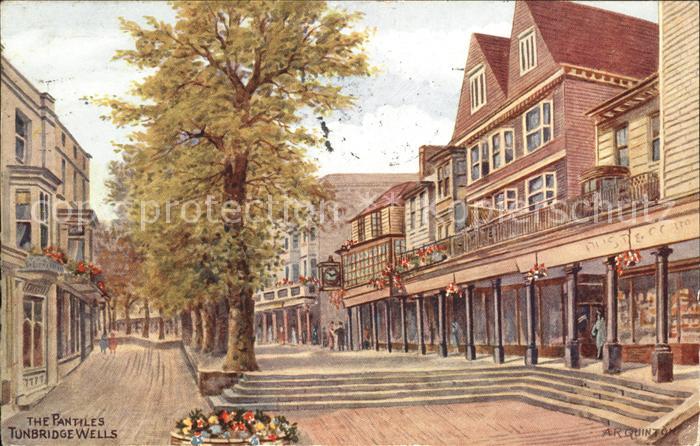 Tunbridge Wells The Pantiles Salmon Series Kuenstlerkarte