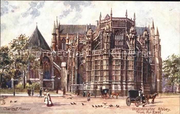 Verlag Tucks Oilette Nr. 7033 Westminster Abbey Charles E. Flowe