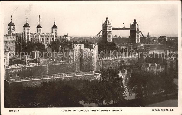 Foto Rotary Nr. 10484-4 Tower of London Tower Bridge