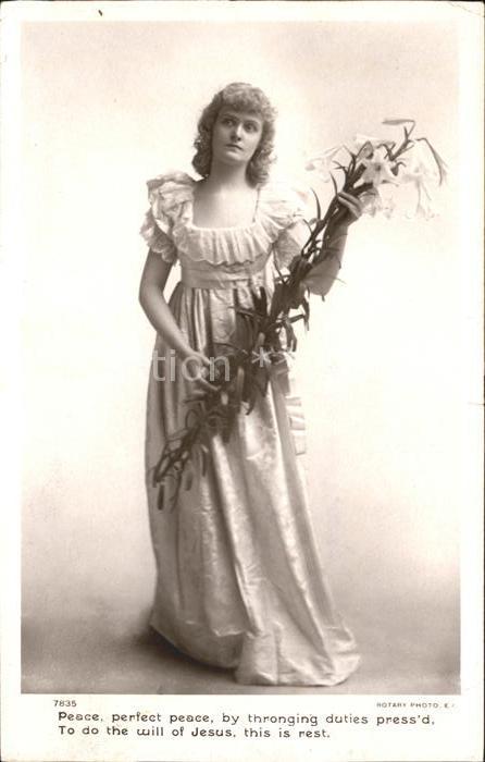 Foto Rotary Nr. 7835 Frau Lilien Gedicht