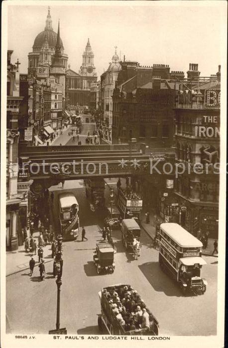 Autobus Omnibus St. Paul's and Ludgate Hill London