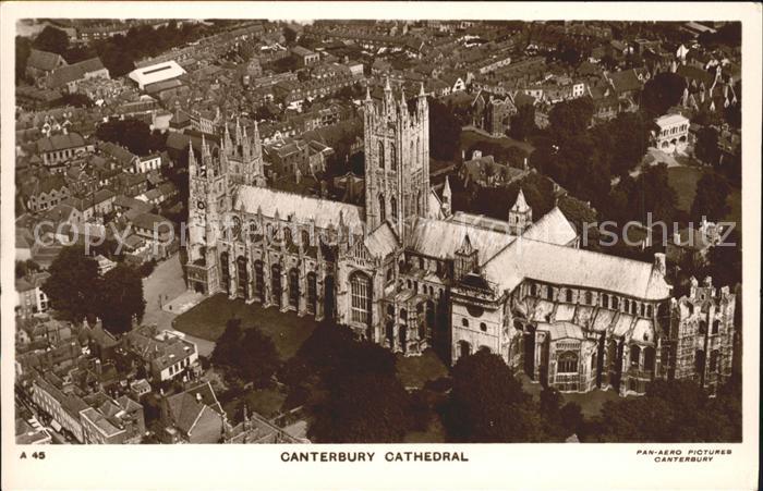 Foto PAN-AERO Pictures Nr. A 45 Cantebury Cathedral Fliegeraufnahme