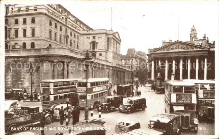 Autobus Omnibus Bank of England Royal Exchange London