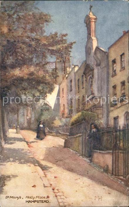 Verlag Tucks Oilette Nr. 7945 St. Mary's Holly Place Hampstead
