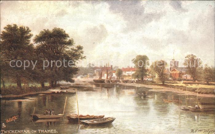 Verlag Tucks Oilette Nr. 7121 Twickenham on Thames R. F. McIntyr