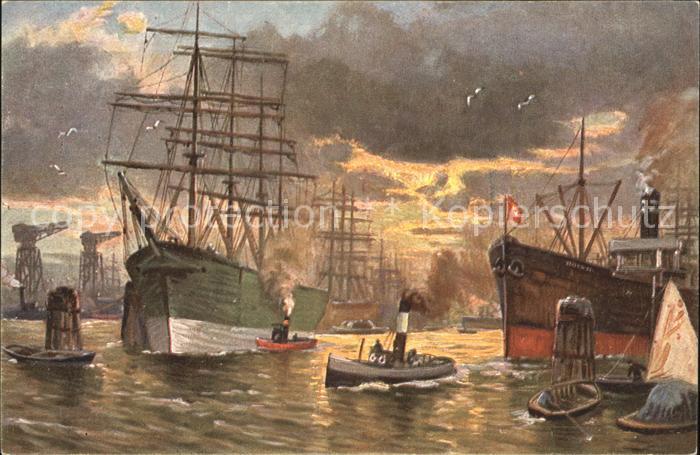 Segelschiffe Boote Dampfer Hafen