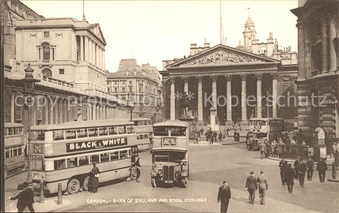 Autobus Omnibus Bank of England Royal Exchange London