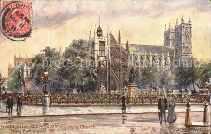 Verlag Tucks Oilette Nr. 7033 Westminster Abbey St. Margaret's C