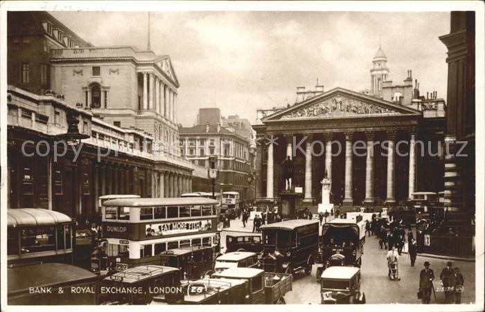 Autobus Omnibus Bank of England Royal Exchange London A