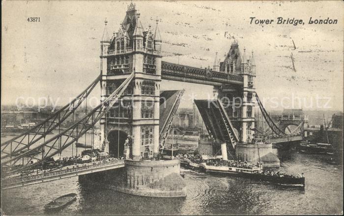Bruecken Bauwerke Tower Bridge London Dampfer