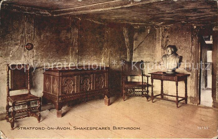 Shakespeare William Birthroom Stratford on Avon
