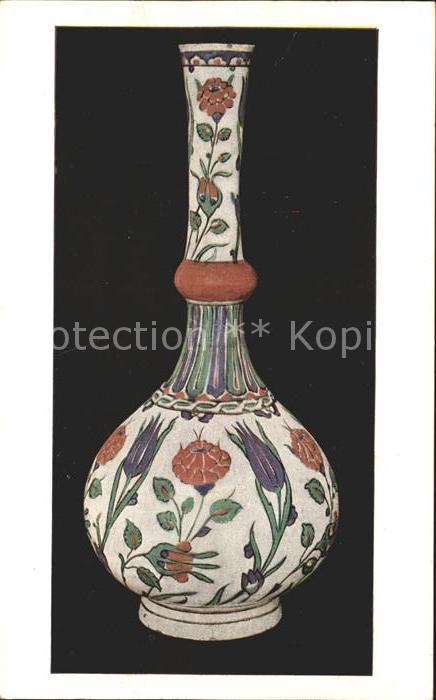Vase Glazed Earthenware Bottle