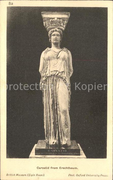 Skulpturen Caryatid from Erechtheum British Museum
