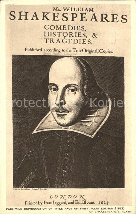 Shakespeare William Künstler Ifaac Iaggard Ed. Blount Londo