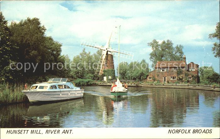 Windmuehle Motorschiff Hunsett Mill Nordfolk Broad