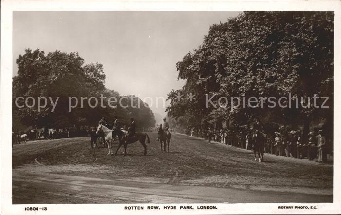 Pferdesport Pferderennen Reitsport Rotten Row Hyde Park London
