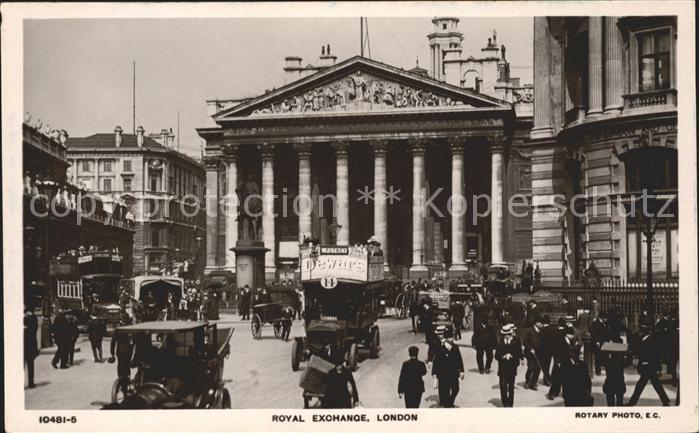 Foto Rotary Nr. 10481-5 Royal Exchange London Autos